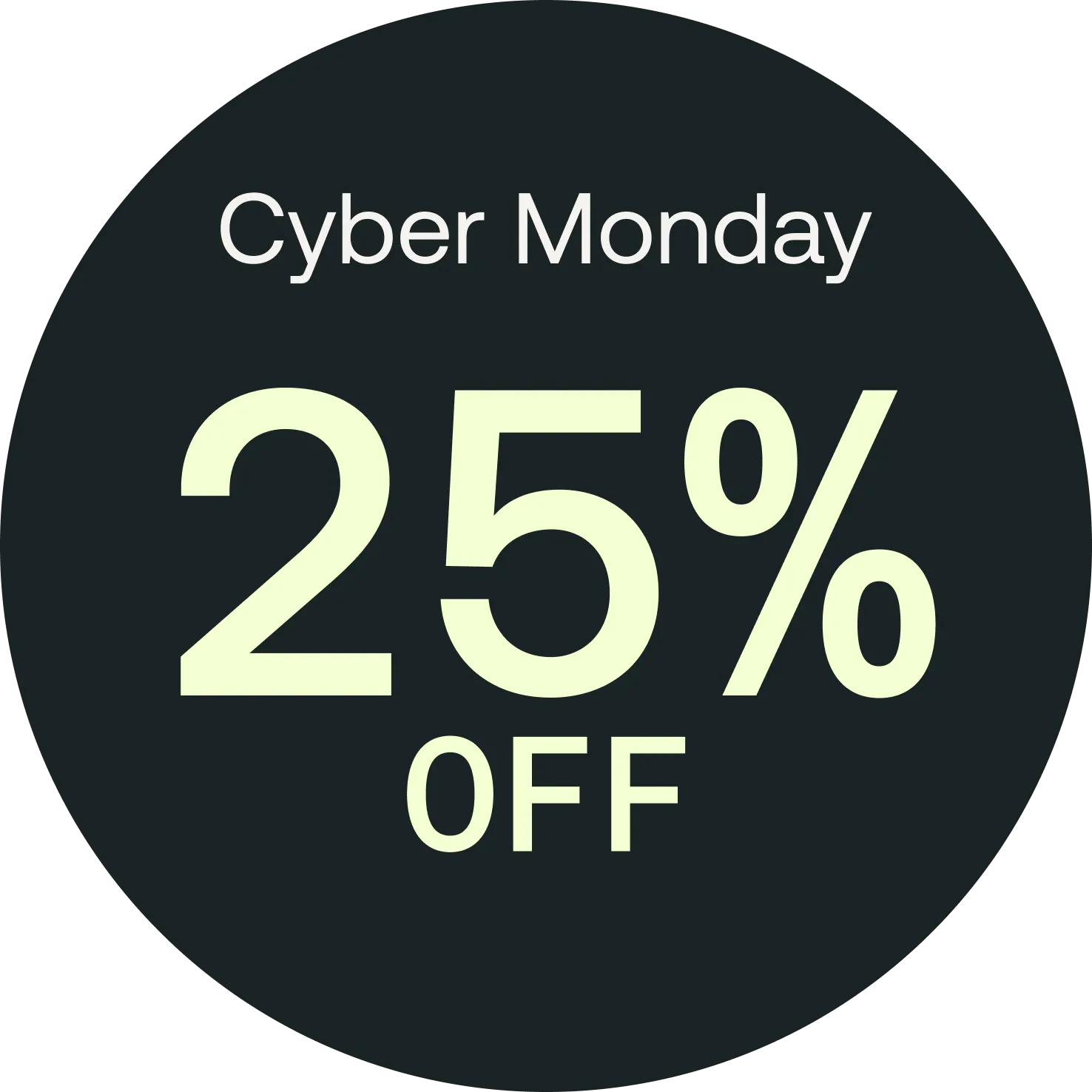 25% Off Black Friday