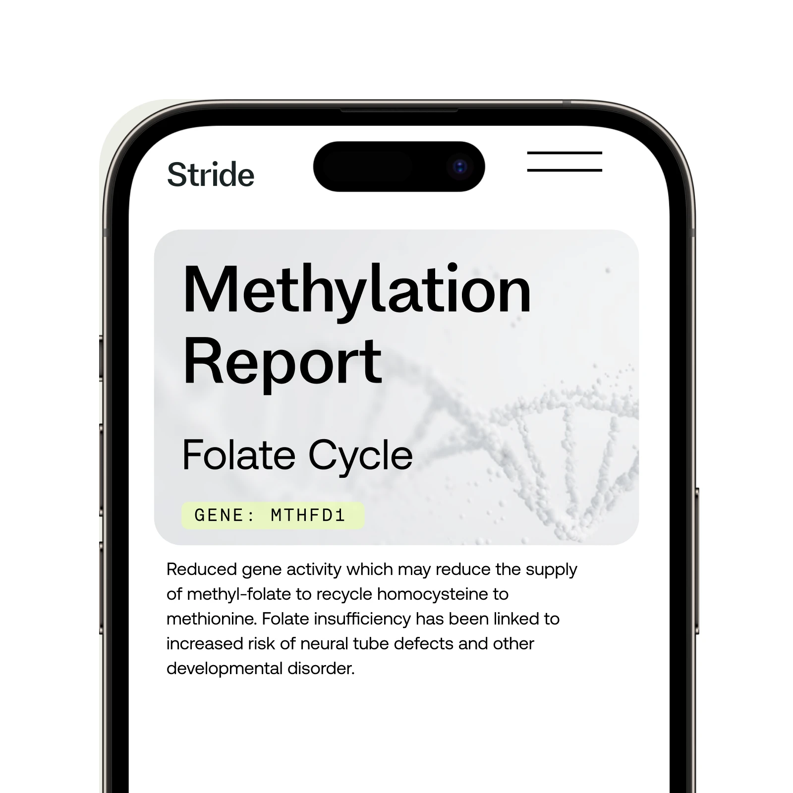 Get your personalised report